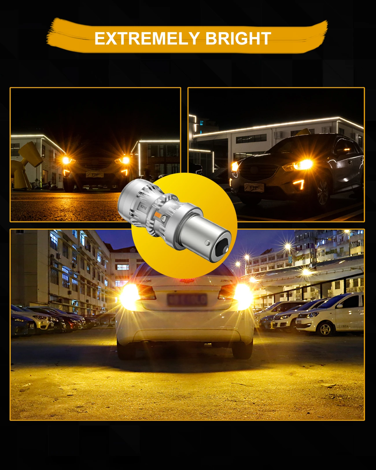 AGLINT BAU15S PY21W LED ,  ,   ÷ 1860, 4SMD  õ, 12V,  ȣڻ, 2 