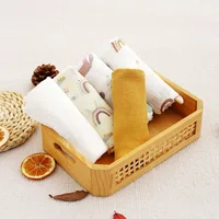 Kangobaby # Ma vie douce #   Couverture multifonctionnelle en mousseline de coton et bambou, ensemble de 5 pièces, tissu pour rots pour bébé 1