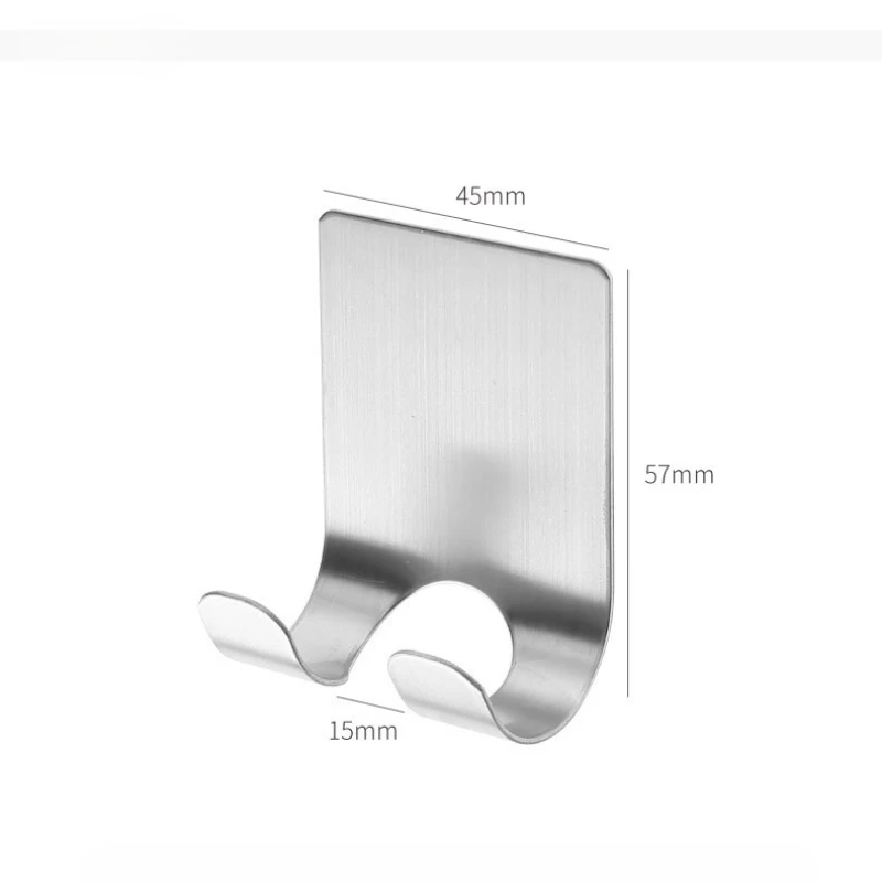 2Pcs Stainless Steel Razor Holder Shaving Stand Bathroom Shaver Storage Rack with Hook Organizer for Bathroom Accessories