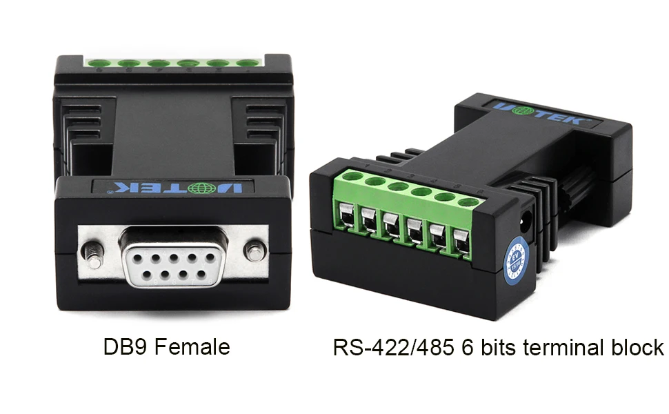 RS232 to RS485 RS422 Converter DB9 Female Connector Industrial RS-232 RS-485 RS-