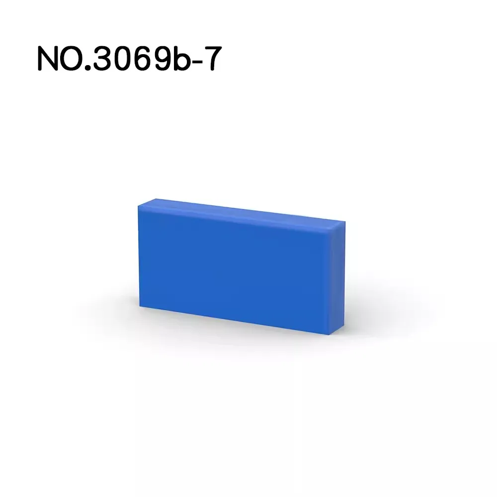 10PCS 1x2 Fliesen Bausteine Groß Zubehör 3069 MOC Ziegel Boden Teile DIY Haus Stadt Straße Basis bord Platte – Detail 1