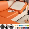 Stretch PU leather waterproof sofa cushion cover sofa seat slipcover backrest cover easy clean sofa protector for pets kids 1