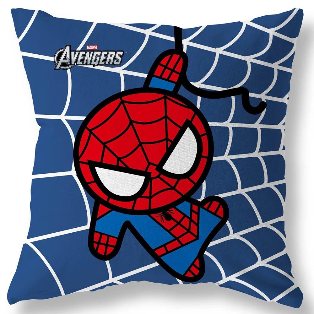 Superhero Spiderman Iron Man Pillow Cover Soft and comfortable Living room Sofa Cushion Cover Home Bedroom Room decoration 3