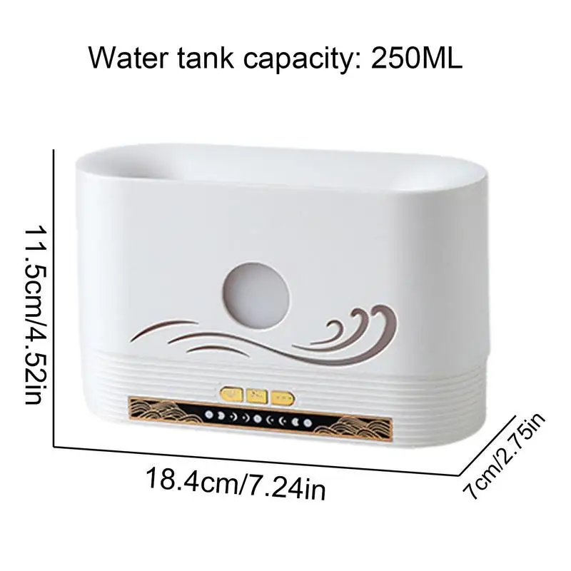 Flame Diffusers For Home Flame Oil Diffuser Fragrance Scent Diffusers LED Cool Mist Humidifier Diffuser Humidifier With