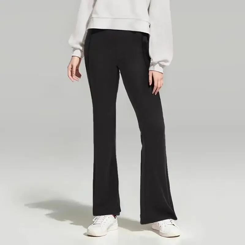 

Брюки-клеш в рубчик Lu2023Yoga, женские штаны для фитнеса и йоги, леггинсы с высокой посадкой, облегающие леггинсы для тренировок и спортзала с нескользящей подошвой