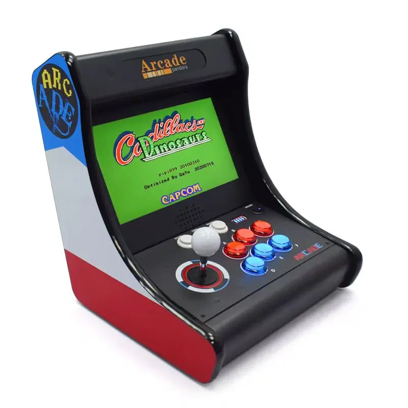 아케이드 조이스틱 게임 콘솔 데스크탑, 게임 마더보드, 지연 제로 지지대, 라즈베리 파이 PC, 10 인치