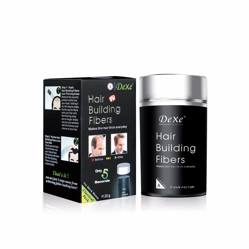 DEXE Keratin Perspective Hair Fiber Powder Thick Hair Thickening Powder 22g