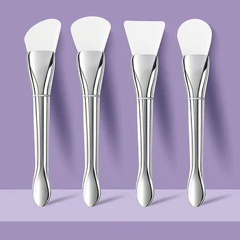 Spazzola per maschera facciale in silicone per trucco testa morbida Spazzole professionali per crema di fango Fai da te Cura della pelle Fondotinta Gel Strumento di bellezza cosmetica