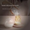 Wearable Milk Saver for Breastfeeding Manual Breastmilk Collector Silicone Breast Shell Milk Catcher for Collecting Breastmilk 6