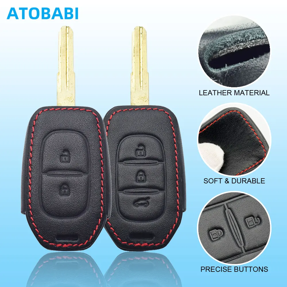 Leder Auto Schlüssel Abdeckung Tasche Für Renault Symbol Dacia Stepway Duster Logan Lodgy 2013-2021 Fernbedienung Fobs Shell schutzhülle