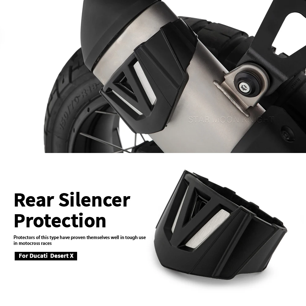 Coperchio Di Protezione Del Silenziatore Posteriore Del Motociclo Protezione Del Silenziatore Del Tubo Di Scarico Posteriore Per Ducati Desert X Deser