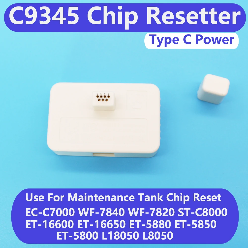 유지 보수 박스 칩 리셋기, EPN WF-7820 WF-7830 WF-7840 ET-5800 ET-5850 ET-5880 ET-8550 ET-8500 ET-16600 ET-16650, C9345