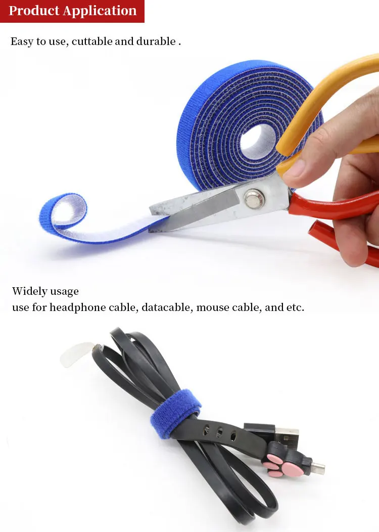 Attache Cable[50 Pcs], Sangles Sangles Câble, Réutilisables Serre Cable Organisateur Rangement Cable Pour Attacher Les Cables Gaines Fils Pc Fils Electriques Etc Blanc 4075531884 L