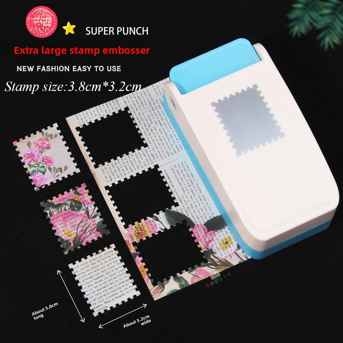 DIY Crafts Stamp Border Punch Handmade Embosser Stamp Embossing Machine Portable Exquisite Shape Punch