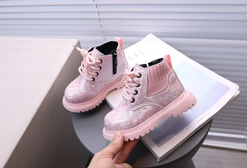 new look pink ankle boots