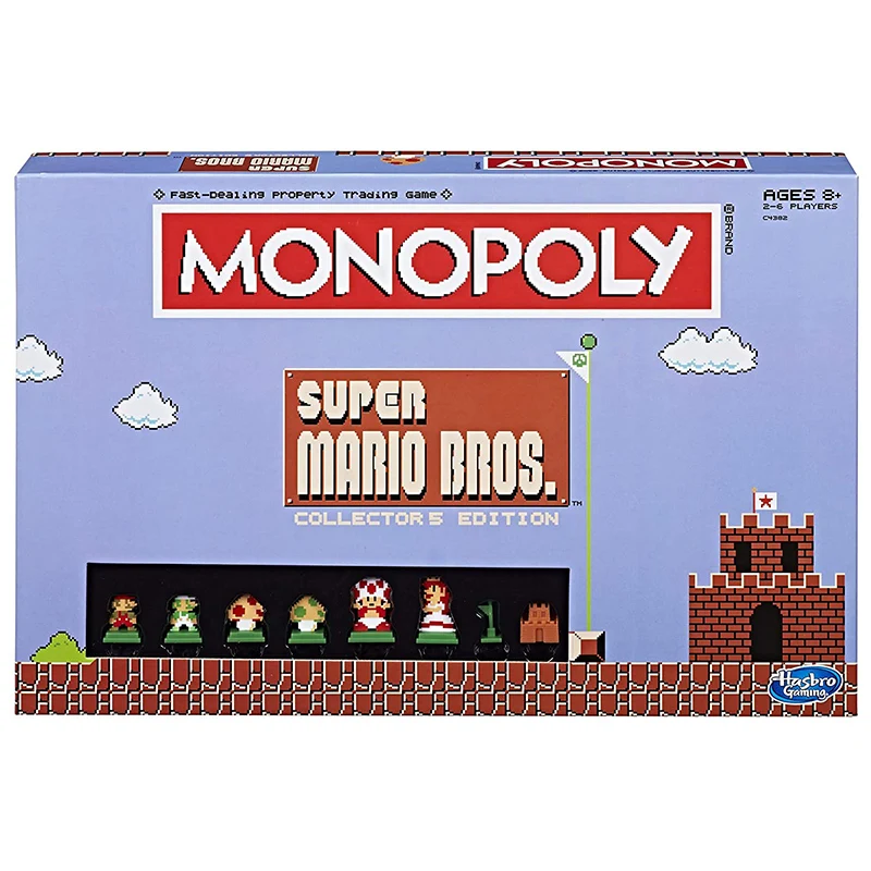 

Hasbro Monopoly Mario Brothers Pixel Collector's Edition Board Game Family Party Toy Board Game Card Game Party Toy Kids Gift