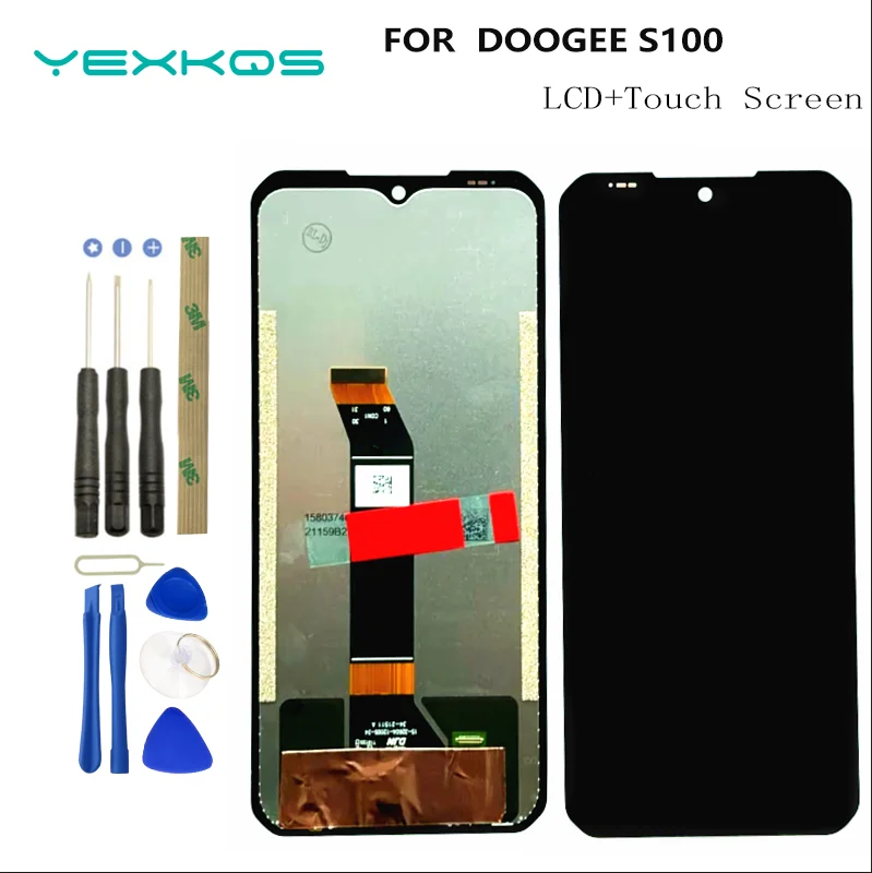 100% Оригинальный 6,58 дюймовый ЖК-дисплей DOOGEE S100 + дигитайзер сенсорного экрана модуль дисплея ремонт запасная часть для экрана DOOGEE S 100