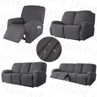 Waterproof Stretch Recliner Sofa Covers 1/2/3/4 Seats Solid Couch Covers Sofa SlipCover Protector Recliner Chair Covers For Home 1