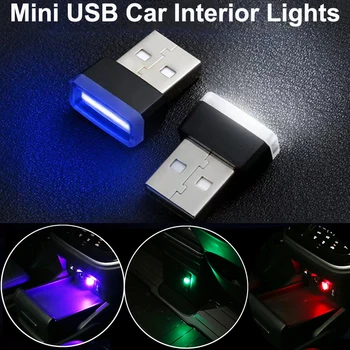 Luce LED per Auto USB, Lampada d'Atmosfera, Illuminazione Interna Plug and Play, Luci Ambientali Universali Decorative