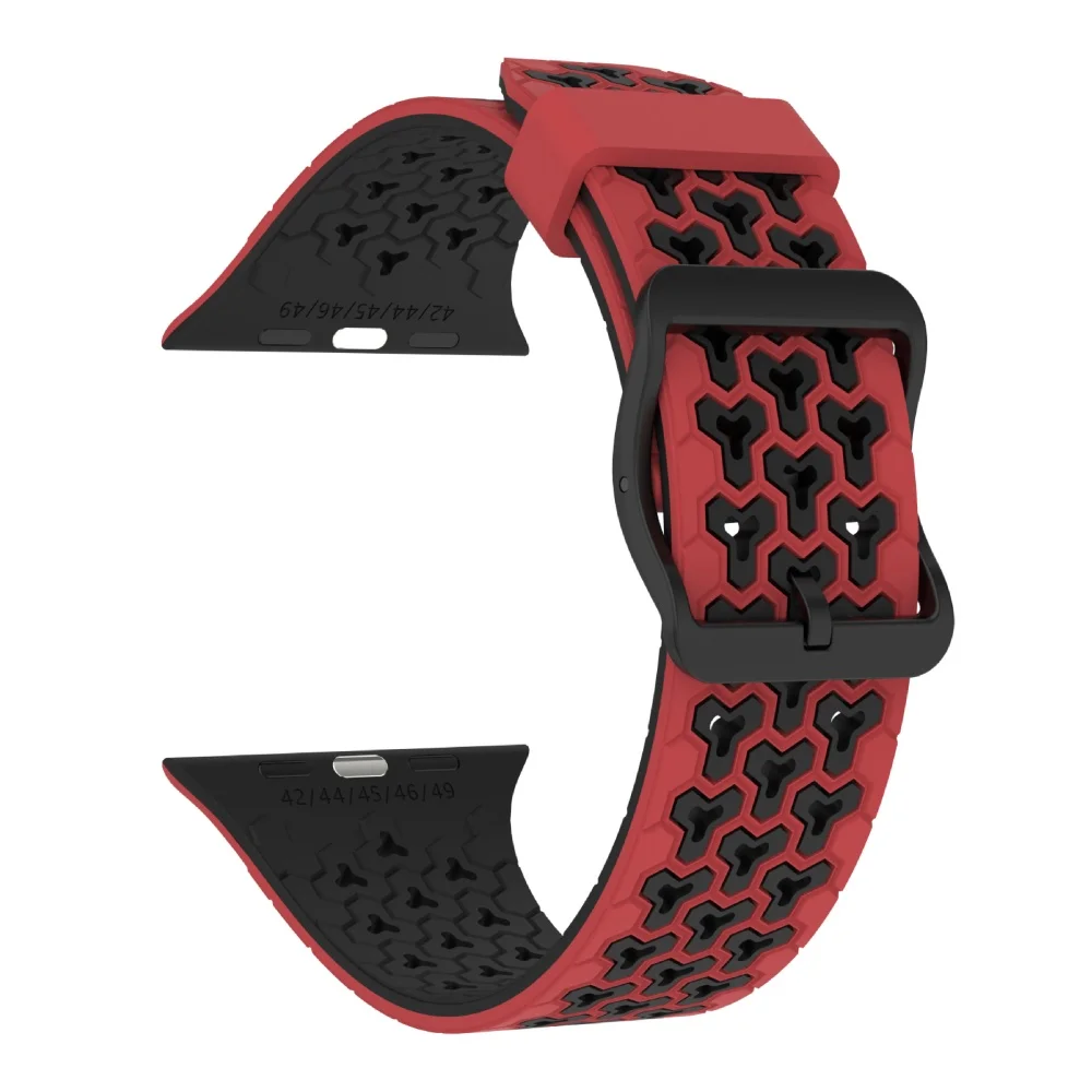 Breathable Silicone Two-Tone Adjustable Sport Band