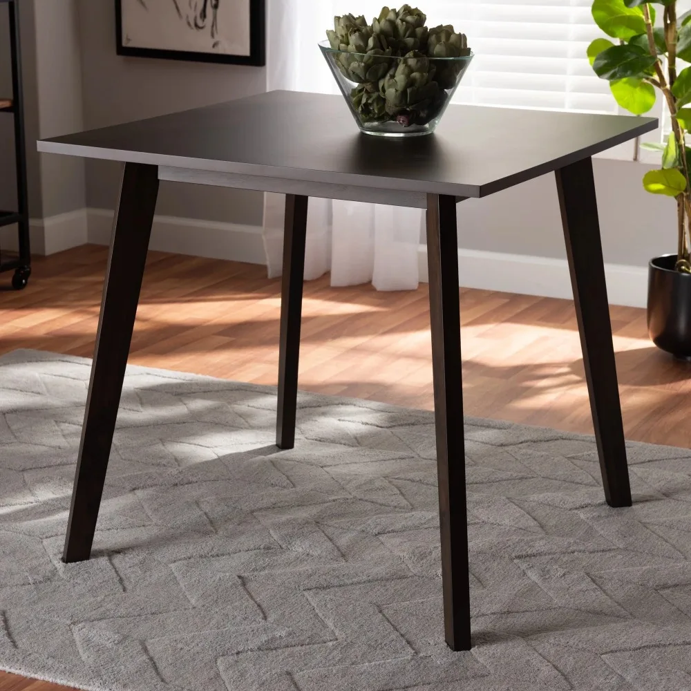 

Dining Tables Mid-Century Modern Dinings Tablees，Wood Shaye Oblong Dinings, Walnut Finish kitchen table, Oak Brown