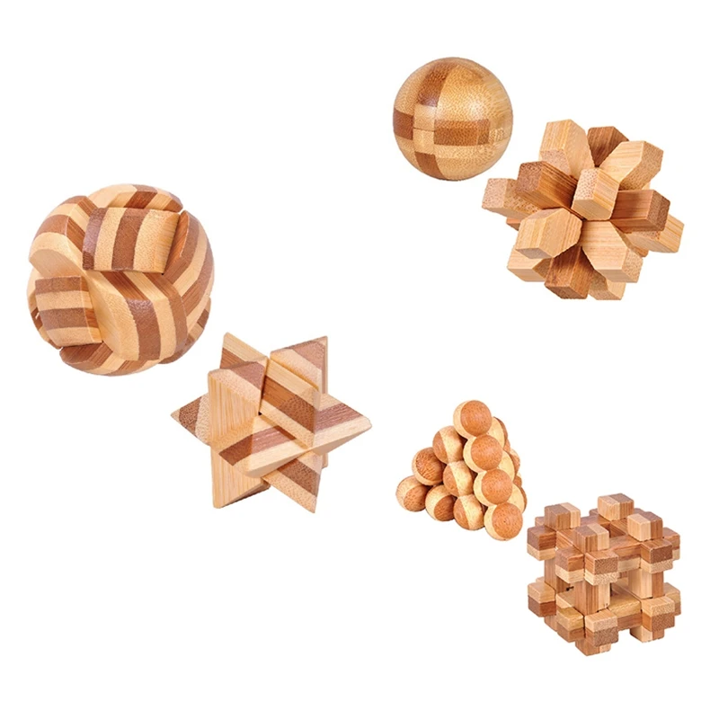 5A-Wooden Lock Kongmingsuo Intelligence Suo Fancy Toy Adult Level 10 High Difficulty