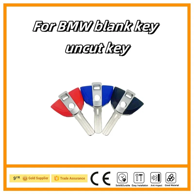 Blank Key Motorcycle Replace Uncut Keys For BMW R1200RT K1600GTL S1000RR R1200GS R1250GS ADV Can Be Placed Anti-theft Chip