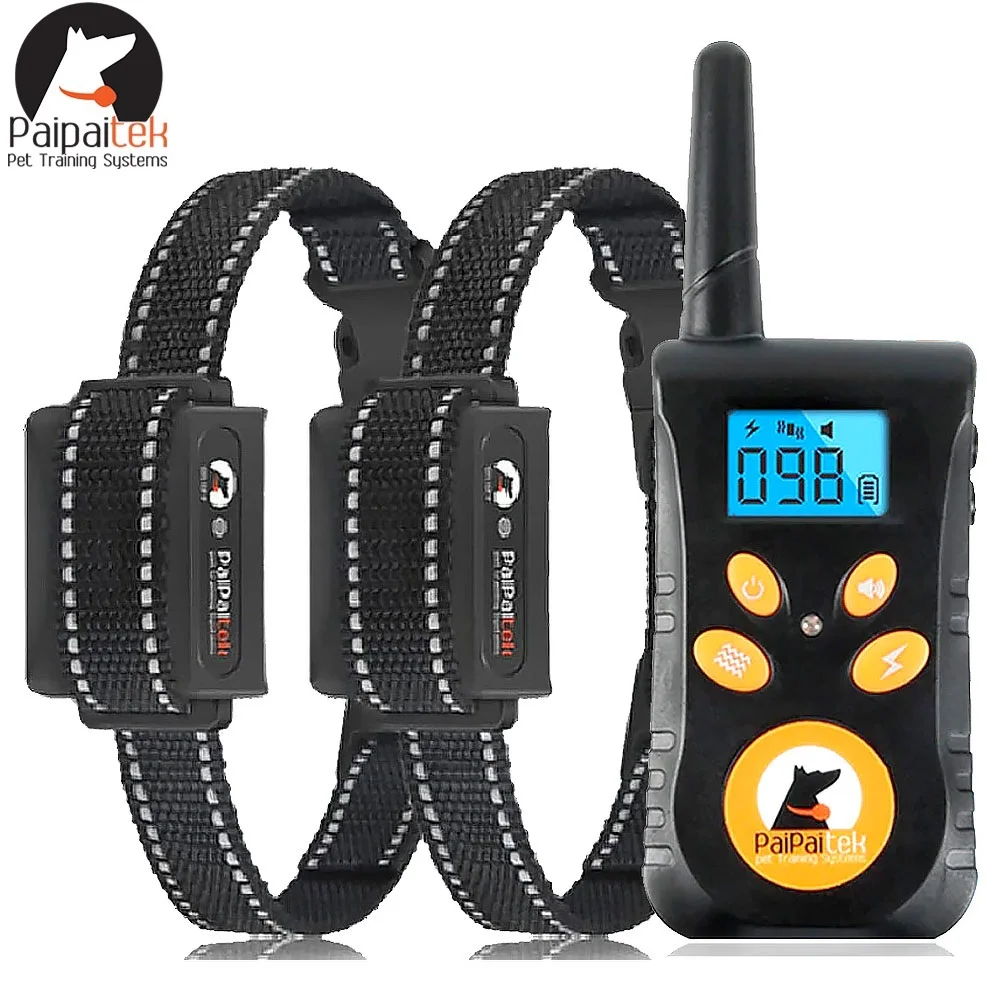

Vibration Dog Training Collar Dog Anti-Bark Collar With Remote 800Yd Range Rechargeable Waterproof Vibration Dog Collar For Dog