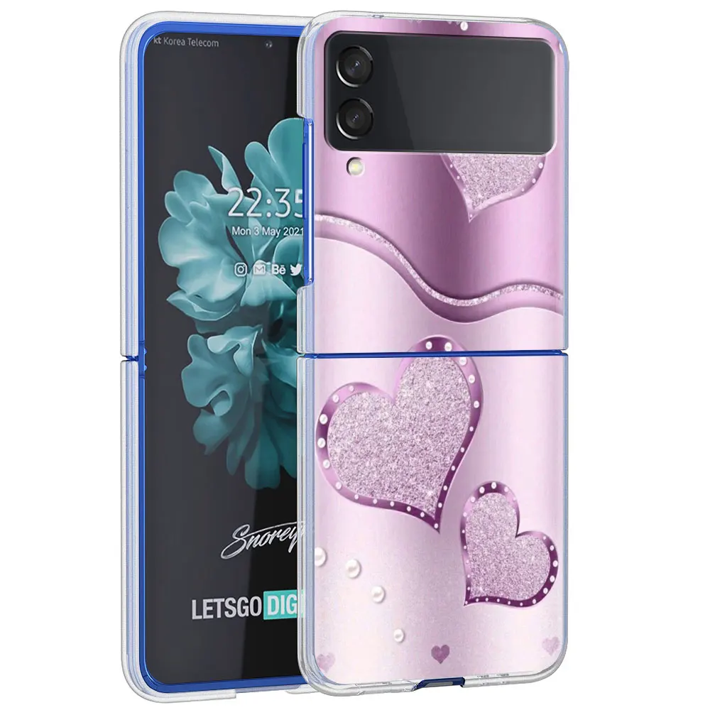 Transparent Luxury Love Bow Hard Phone Case Cover - Clear PC Design