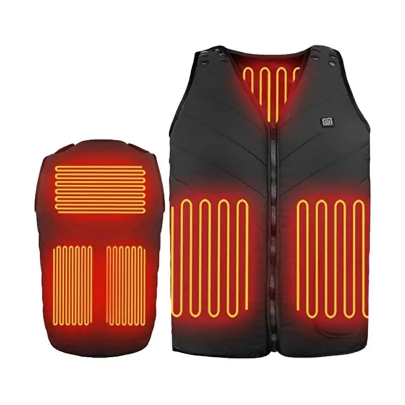 

Heated Gilet for Men USB Rechargeable Winter Body Warmer Jacket with 3 Adjustable Temperature Unisex Washable Heated Gilet Coat