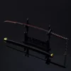 Anime Weapon Kurosaki Ichigo Ban Kai Zangetsu 26cm Metal Anime Weapon Model Katana Samurai Swords Ornament Crafts Gifts Toys Boy 4