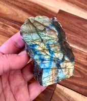 Dalles de Labradorite bleue 50g/100g/200g, pierres brutes, bijoux labradorite, bricolage, cadeau en cristal, tranche de pierre polie Big Flash, cadeau idéal 5
