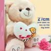 Hugging love plush bear toy, cute soft plush pillow, wedding scene companion gift, event party game props, holiday gift 2