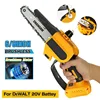6/8 Inch Brushless Chainsaw for DeWALT 18/20V Battery Cordless Electric Chain Saw Woodworking Cutter Pruning Logging Power Tools