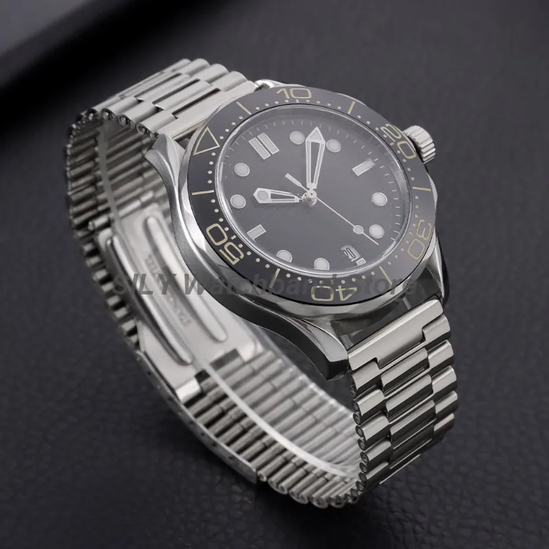 Universal Stainless Steel Folding Clasp Watch Strap - Unisex Sport Fashion Bracelet with Tools (18mm, 20mm, 22mm)