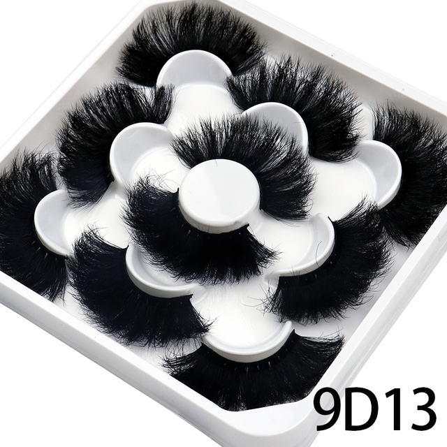 Pairs 25mm 3D Mink Lashes Bulk Russian Volume Fluffy Natural False Eyelashes Thick Dramatic Mink Eyelashes Wholesale maquiagem