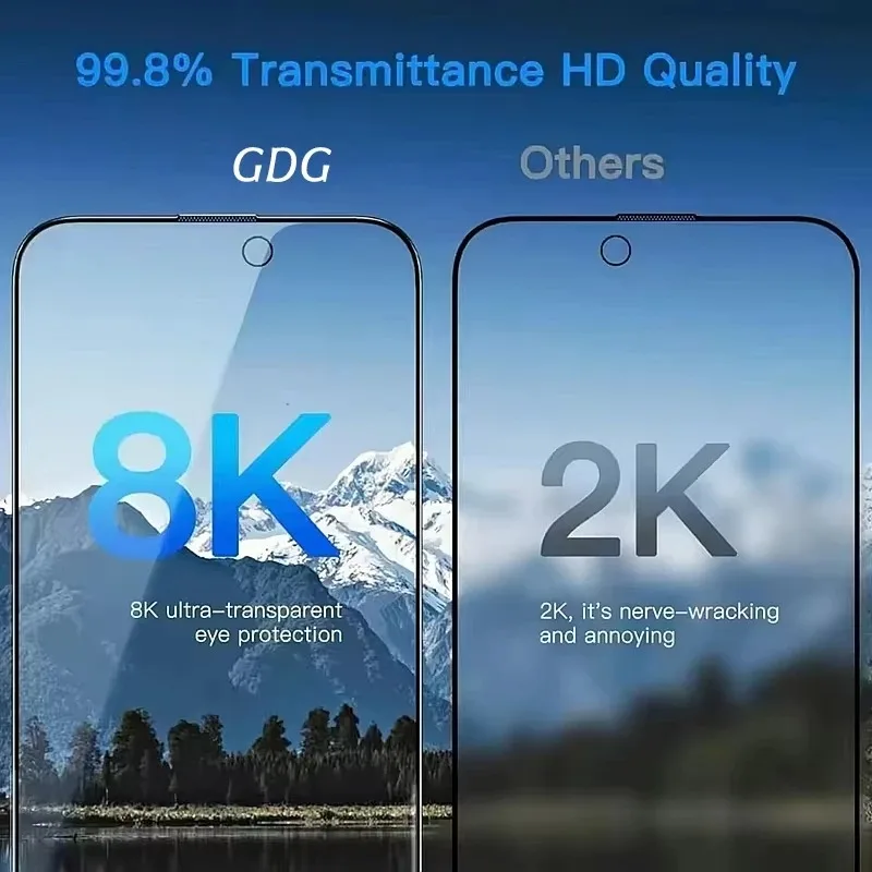 Premium HD Tempered Glass Easy Install Dust-Proof Screen Protector