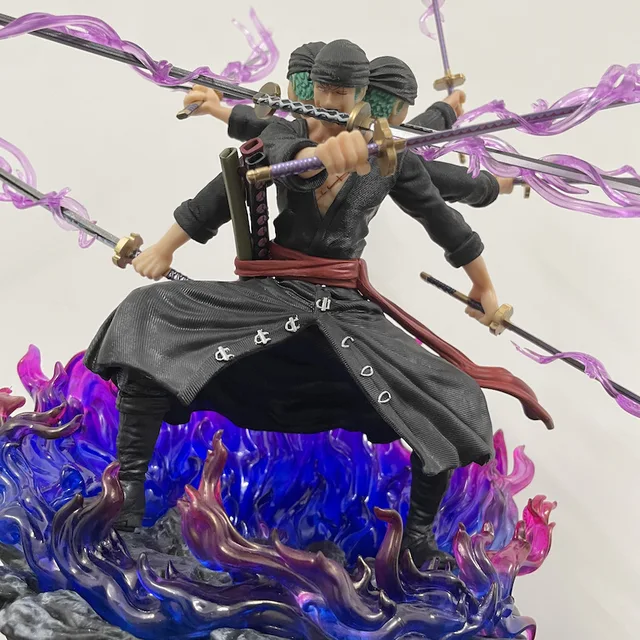 Anime One Piece Figure Zoro Action Figure Yama Demon Roronoa Zoro Figure  30cm Statue Pvc Collection Cartoon Model Toys Gifts - Action Figures -  AliExpress