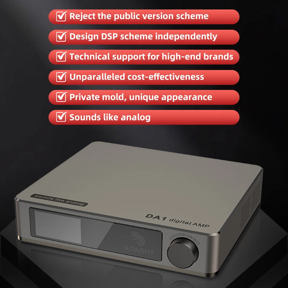 AOAOHT DA1 100W×2 オーディオパワーアンプ クラスD HiFi デジタル