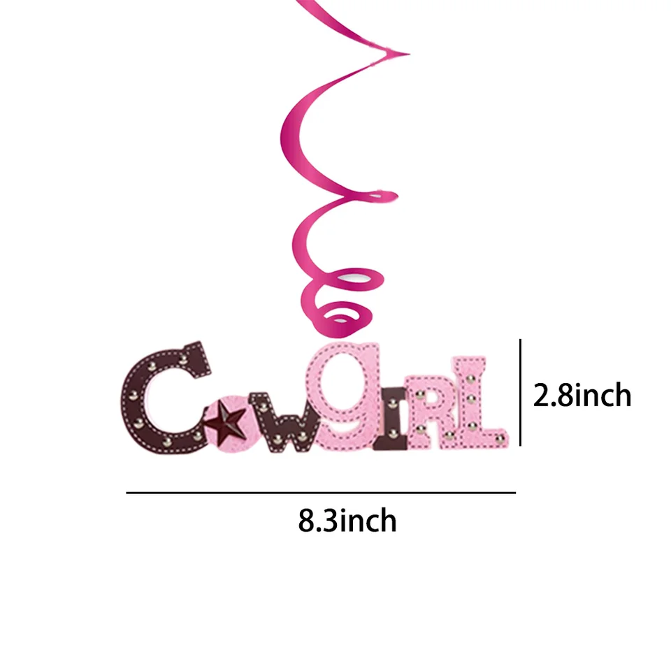 Let's Go Girls - Striscione E Ghirlanda Glitter Per Addio Al Nubilato Cowgirl Tema Western E Twerk