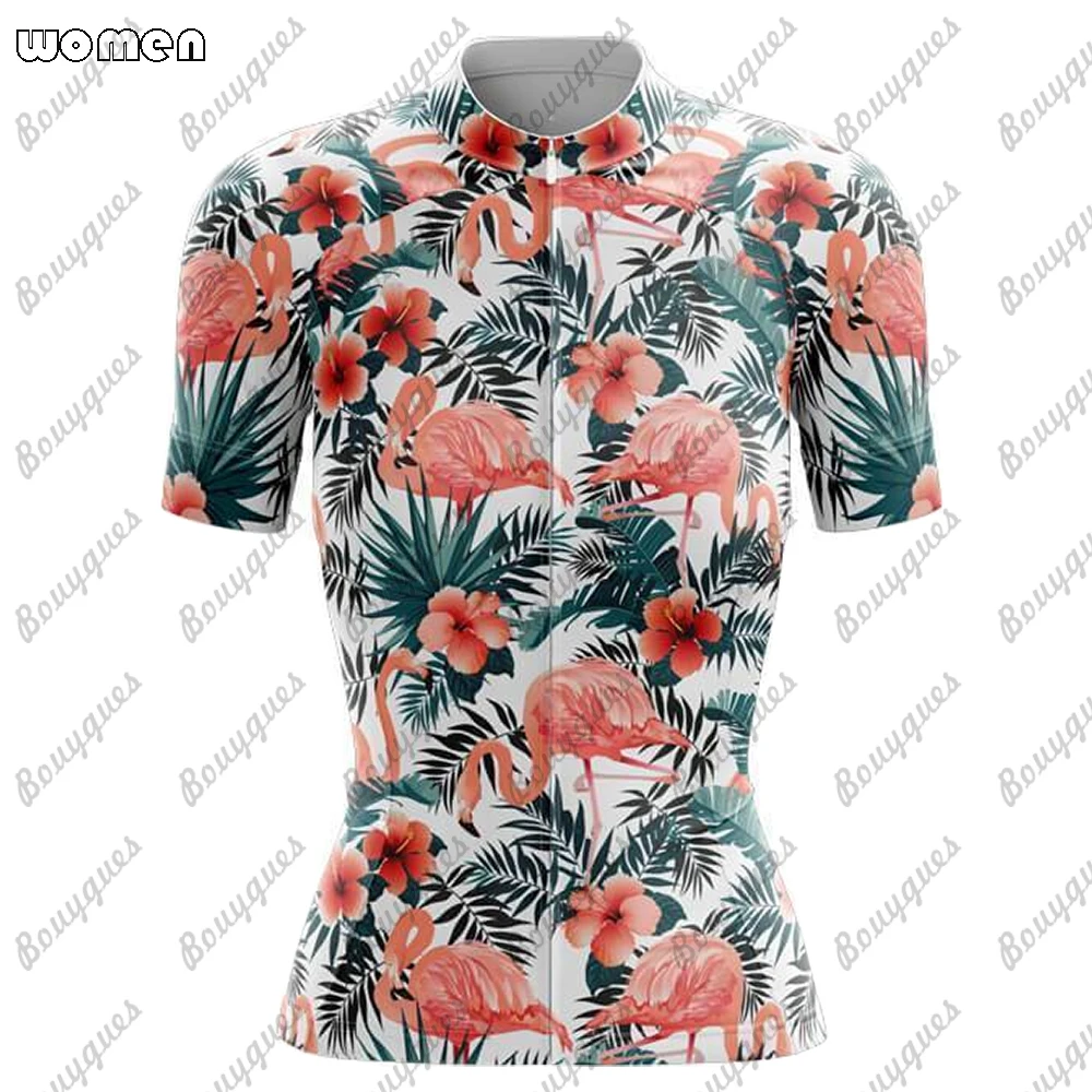 thumbnail image 1 of Conjunto de maillot de ciclismo de primera calidad Flamingo Summer, maillot deportivo de carreras para equipo transpirable, ropa de ciclismo para mujer, maillot corto para bicicleta, 1 of 5