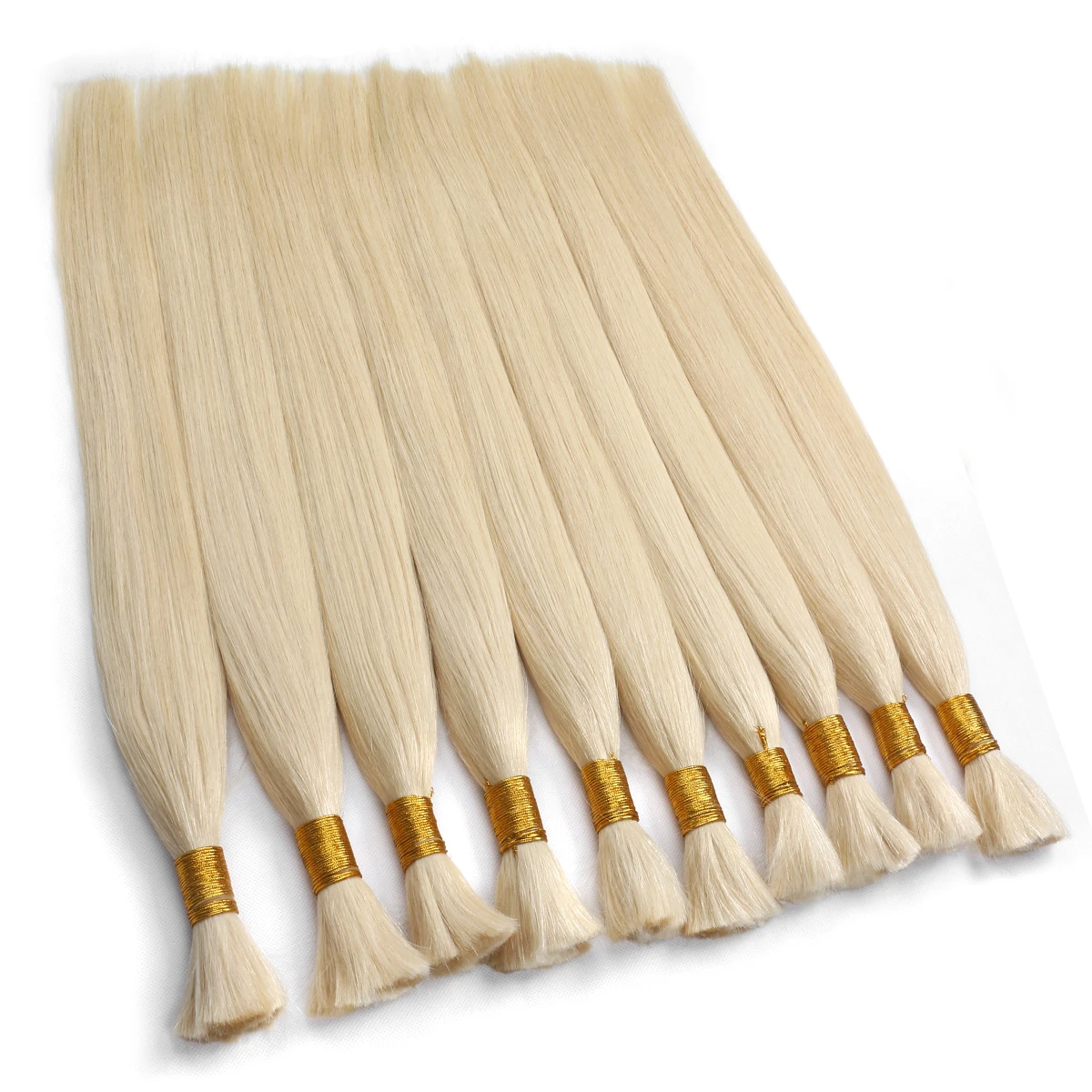 BHF Human Hair Braiding Bulk indian Hair No Weft Weave Bundles Remy Bulk Human 100G/pieces mega