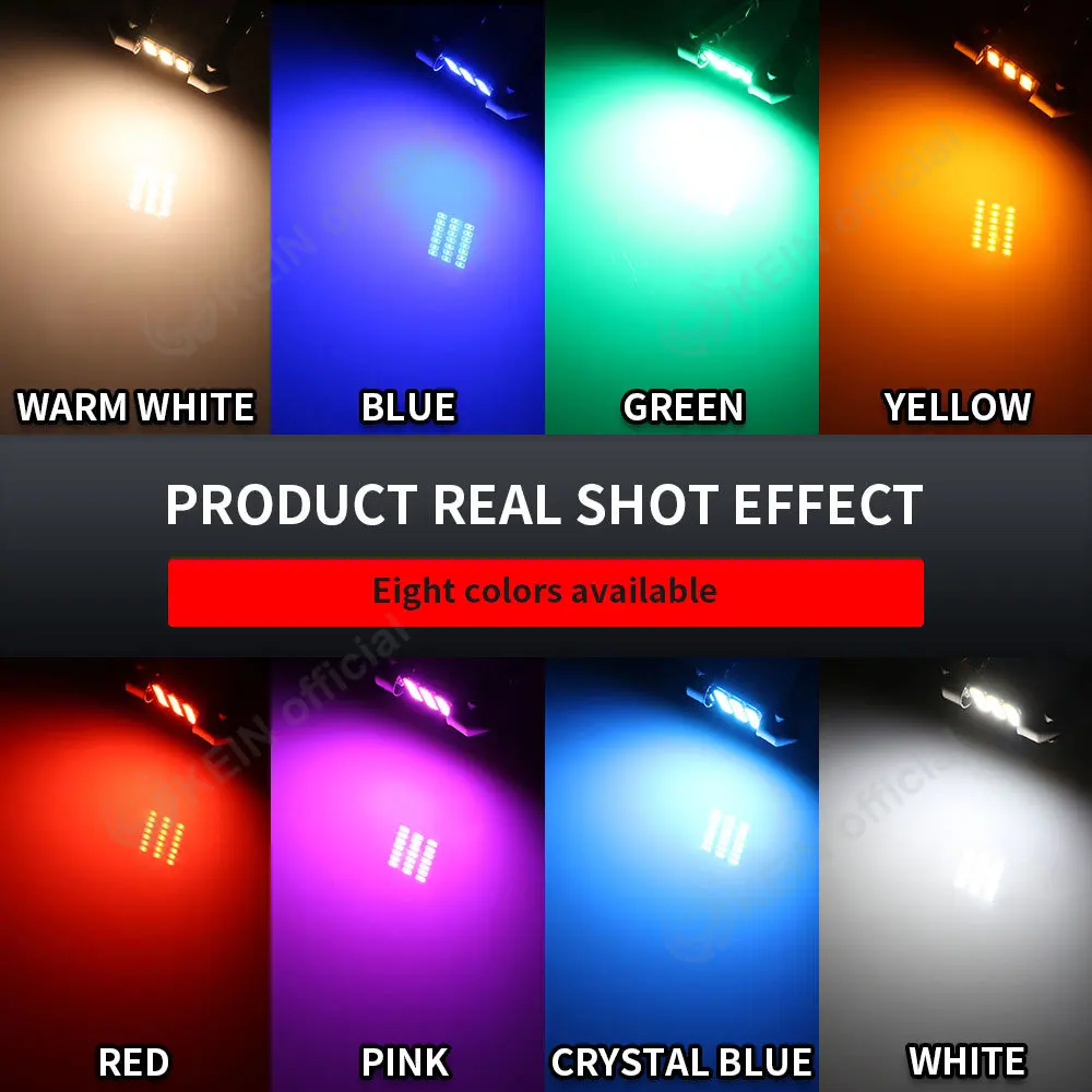 KEIN 4PCS C5W Led Light C10W SV8.5 T10 Festoon BA9S 31 mm 28mm Warm White 31mm 36mm 39mm 41mm Lamp Red 12V 24V Car Interior Bulb