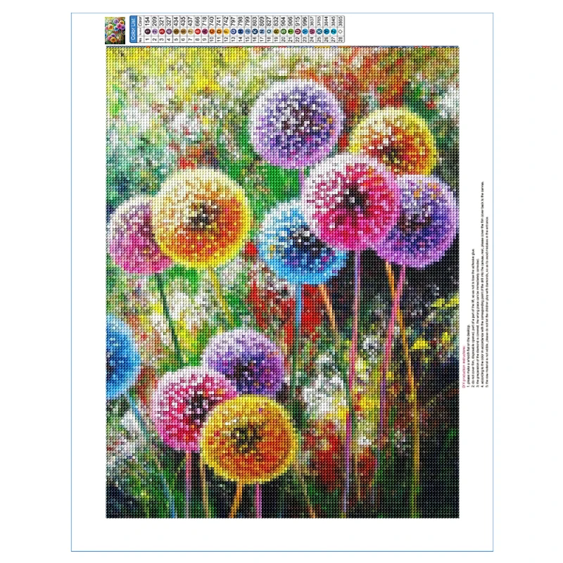 Diamond Painting 5D DIY Bouquet Full Round Diamond Embroidery Rhinestone Mosaic Handicraft Home Decor Gift