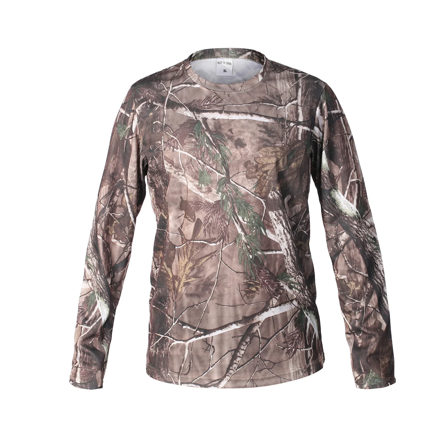 

Summer Mens Camouflage Hunting Shirt Long Sleeved Breathable Tactical Top Outdoor Quick Drying Breathable Mountaineering T-shirt