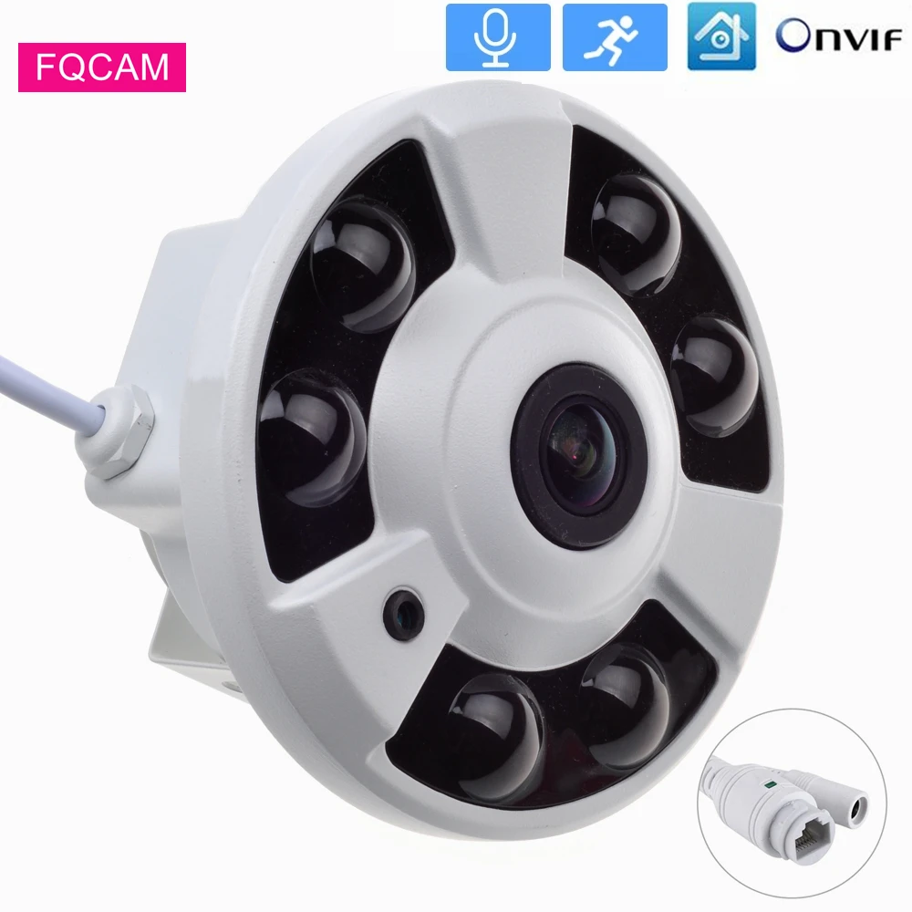 Audio Record Camera 1.7mm 4k Ip Camera 4k Dome Surveillance Ip