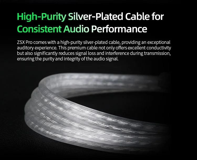 KZ ZSX Pro 5BA+1DD Hybrid Drive 10mm Dynamic Drive Unit Earphones, HIFI Music Earbuds Sport Game Headsets ZSXPRO