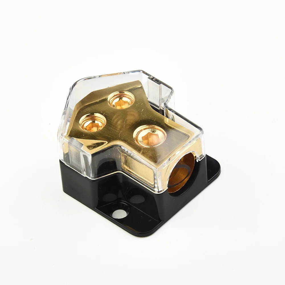 2 Way Power Distribution Block, 0/2/4 AWG Gauge In, 4/8/10