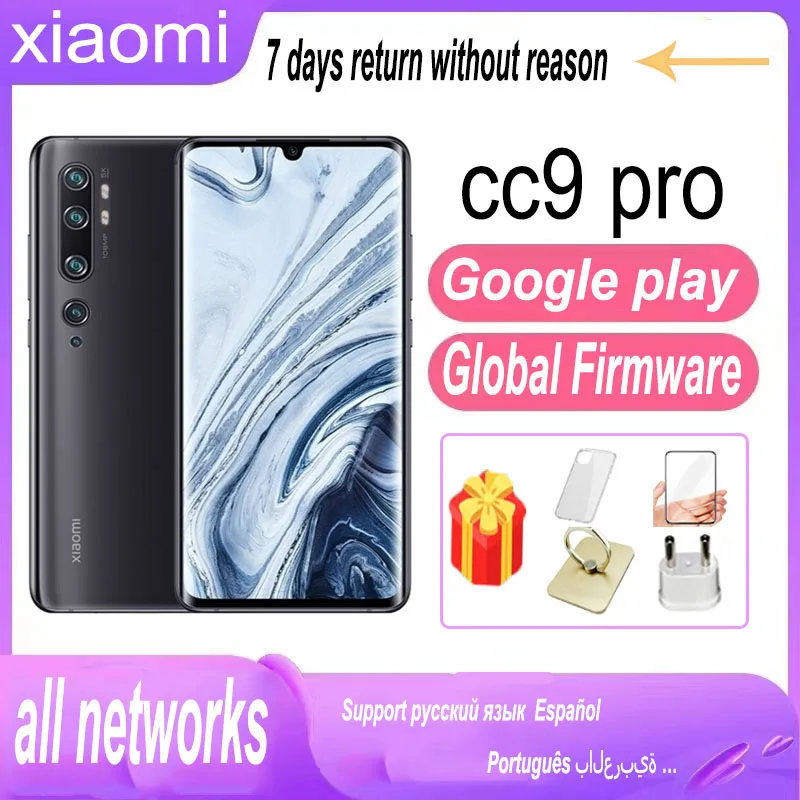 Xiaomi Cc9 Pro Zoom Smartphone Cellulari Celulares Android Snapdragon Note 10 4G