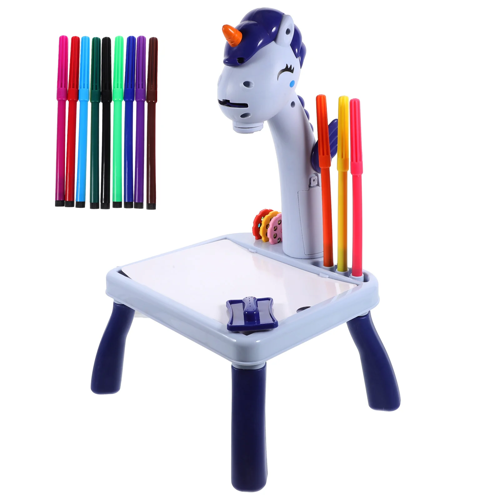 

1 Set Drawing Table Giraffe Table Cartoon Unicorn Style Painting Projection Toy